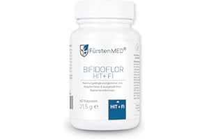 ‎FÜRSTENMED FürstenMED® Bifidoflor HIT + FI bei Histaminintoleranz und Fructoseintoleranz mit Bifidobacterium und Lactobacillus Stämmen - 60 magensaftresistente Kapseln - Laborgeprüft, Vegan und ohne Zusatzstoffe
