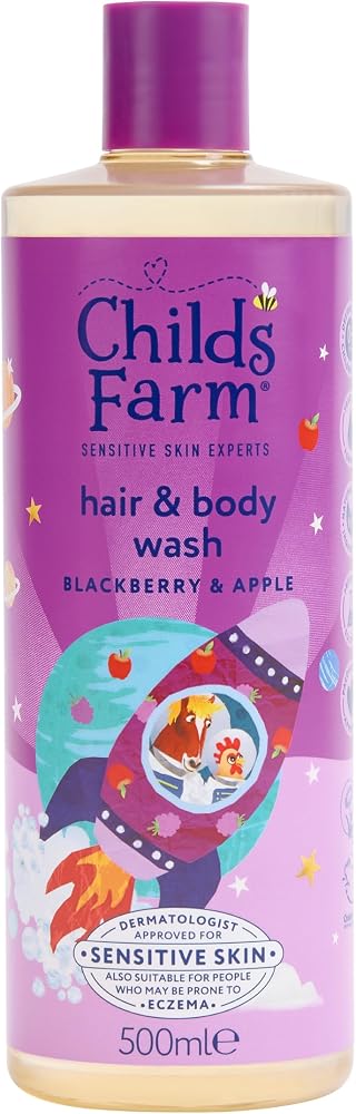 Childs Farm Böğürtlen ve Organik Elma Özlü Çocuk Saç ve Vücut Şampuanı 500ml