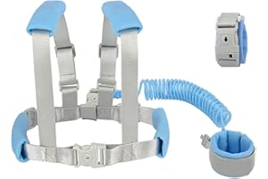 VReder Baby Reins Walking Harness, 2in1 Toddler Anti Lost Safety Leash Wrist Reins for Boys and Girls (Blue 1.5 metres)