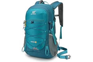 SKYSPER Plecak turystyczny 25 l, plecak trekkingowy z osłoną przeciwdeszczową, mały plecak dla mężczyzn, kobiet, do podróży, wędrówek, trekkingu