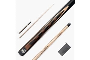 BAIZE MASTER Crusher 57 Inch ¾ Joint English Pool Break Cue with Phenolic Ferrule, Ash Shaft and Ebony Style Butt - 11mm Tip – For Breaking Only – Free Microfibre Cue Towel