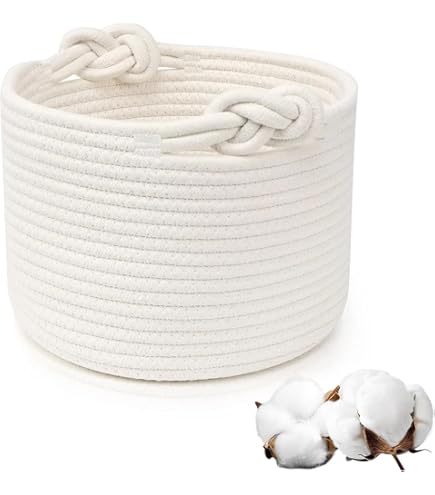 Cestino Portaoggetti Intrecciato 13x14cm | Contenitore Per Bagno O Casa, In Tessuto, Nero - Foto 6