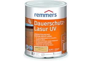 Remmers Dauerschutz-Lasur UV farblos, 2,5 Liter, Dekorative Medium-Solid-Lasur für Außen, auch für helle Farbtöne und farblos UV+, wetterbeständig