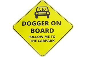 GADGETKING Bumper Stickers Funny Novelty Car Prank Item Gift Baby On Board Window Xmas Idea Present for Him Boyfriend Men Man Adult Secret Santa Stocking Filler Practical Joke April Fools (Dogger ON Board)