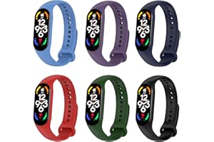 WAYOFSUC Cinturino per Xiaomi Mi Band 7/6/5/Band 5, Bracciale Cinturini di Ricambio per Xiaomi Mi Smart Band 7/7 NFC/6/6 NFC/5/5 NFC