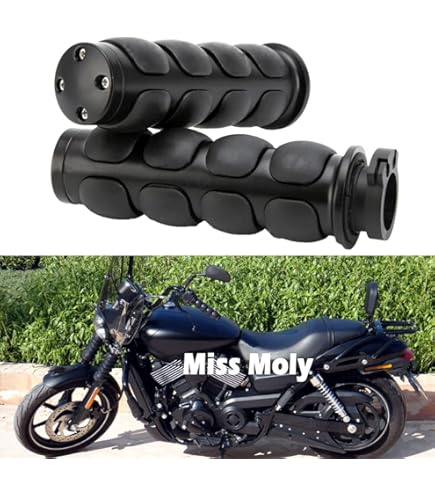 Manopole Moto 25mm Per Harley E Custom - Alluminio CNC Per Manubri Da 1 Pollicio - Foto 7