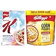 Kellogg's Combo, Kellogg's Corn Flakes Original, Breakfast Cereal, 875gms Pack and Kellogg's Special K Original, Breakfast Cereals, 435g