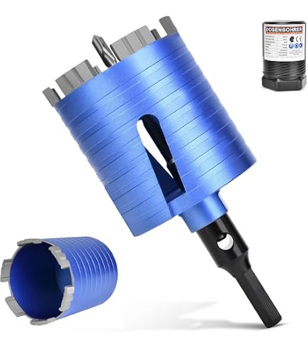 Bosch Diamant-Trockenbohrkronen 102mm – Für Stein, Ziegel, Beton, Mit 1 1/4 Zoll UNC Gewinde
