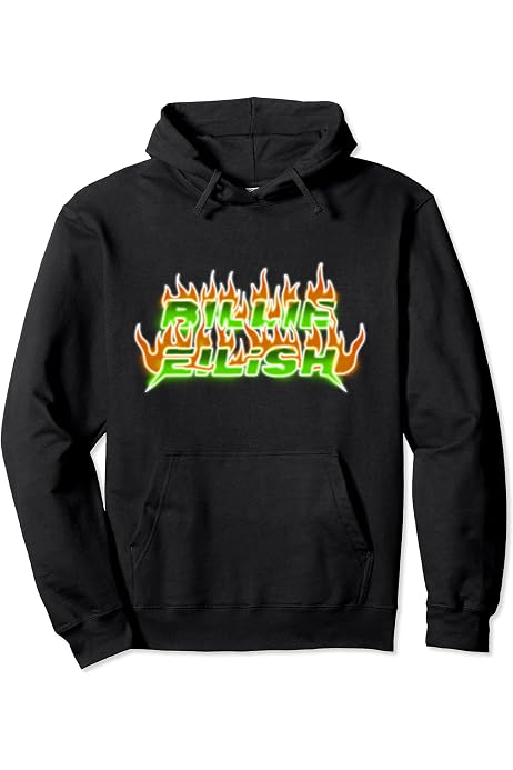 Billie Eilish Official Blue Blohsh Pullover Hoodie : Amazon.de: Fashion