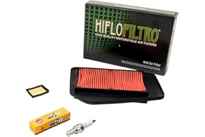 MVH BOCKAUF Kit d'entretien filtre à air + filtre à huile + bougie d'allumage pour Hon da CBR 125 R CBR 125 RS CBR 125 RT CBR 125 RW année de construction 2004-2019