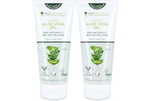 PraNaturals Aloe Vera Pura Gel (paquete de 2)