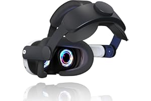 GROWALLETER Correa para la cabeza para Meta Quest 3, Quest 3 Elite, correa de repuesto cómoda para auriculares de realidad virtual, correa para la cabeza para accesorios Meta Quest 3, reduce la presión facial y