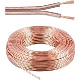 PremiumCord 100% CU Copper Cable, Speaker Cable, 20Hz-20kHz, 100 W, 2 x 2.5 mm&sup2;, 10 m