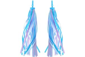 HARIENDNY 1Pair Kid's Bike Streamers Bicycle Handlebar Streamers 2 Pcs Colorful Bicycle Handlebar Grips Tassel Ribbons