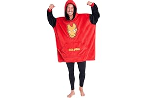 Marvel Koc z kapturem Oversize dla mężczyzn Avengers Black Panther Captain America