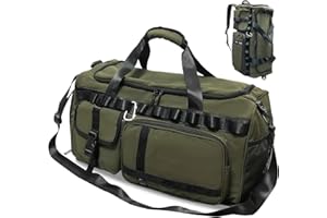 LATIT Sporttasche Damen Reisetasche Damen Groß Sporttasche mit Schuhfach&Nassfach Damen Herren Gym Bag Travel Bag Schwimmtasche Übernachtung Weekender Armeegrün