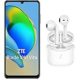 ZTE Smartphone Blade V40 vita Buds Weiss (17,13cm (6,75 Zoll) HD+ Display, 4G LTE, 4GB RAM und 128GB interner Speicher, 48MP
