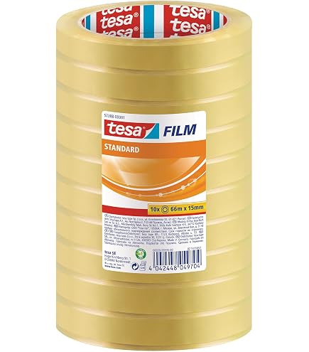 Nastro Adesivo TESA Standard 66 m 15 mm Trasparente (10 Unità) | Leroy