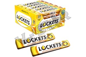 20 Packs of LOCKETS Honey&Lemon / Extra Strong / Cranberry & Blueberry with Menthol & Eucalyptol (Honey & Lemon) - VSTAR
