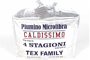 Tex family Piumino 4 Stagioni Number Four – Piumino Anallergico molto Soffice, Caldo, Comodo, Singolo 150x200 cm