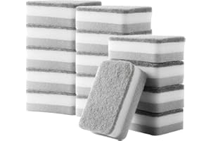 ‎WIDESMART 15 Stück Reinigungsschwamm,WideSmart Spülschwamm Putzschwamm Küche Topfschwamm Schwamm Topfreiniger Küchenschwamm Kratzfrei Topfreiniger für Küchen Bad Geschirr Töpfe Platten Pfanne Spülschwamm