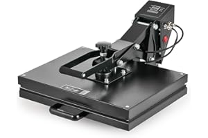 CREWORKS 40x50 CM Presse à Chaud pour T-Shirt 2000W Machine de Presse de la Chaleur Sublimation Transfert de Textile Polyvalente