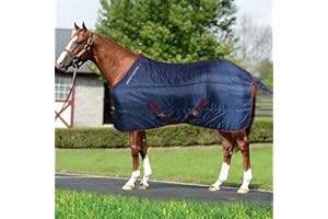 Horses, Coperta da Box Essential 250gr, Ottima Fattura, Utile per Proteggere Il Cavallo dagli Sbalzi di Temperatura