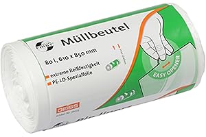 ‎DEISS FIRST DEISS FIRST Müllbeutel DEISS FIRST PLUS weiß 80 L, 50 Stück