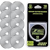 Headley Tools Rollschneider Ersatzklingen 45mm (10 Stück) passen auf alle 45mm Rotary Cutter