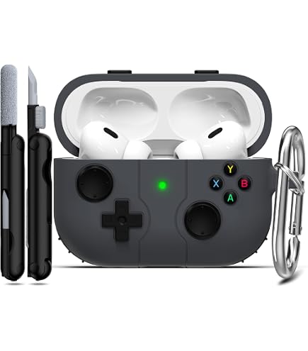 Étui Silicone Souple Pour AirPods Pro (2019) - Anti-chute, Avec Porte-clés Et Kit De Nettoyage - Turquoise