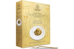 D FRATELLI DESIDERI SEBASTIANO LEONE ACHILLE & CO. Box Le Cene Stellate - Bottarga e Bolle D'Oro - Cofanetto Cena Michelin per 4 persone - Cucina a casa tua in pochi minuti il piatto iconico dello Chef Marc Lanteri, 1 Stella Michelin 2020