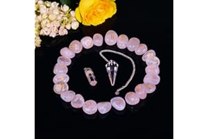 ABHISUBYA Rune - Quarzo rosa - Pietre runiche vichinghe - Cristalli e pietre curative - Divinazione delle rune vichinghe - Rune delle streghe - Decorazione per la meditazione - Regali spirituali