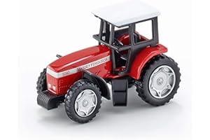 siku 0847, Tracteur Massey-Ferguson, Métal/plastique, Rouge, Tracteur- Jouet pour enfants