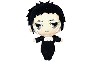 Puruuige Bungo Stray Dogs Plush Pillow Doll anime characters Ryunosuke Akutagawa Anime Cartoon Cute Throw Pillows Figure Plushie Stuffed Soft for Fans