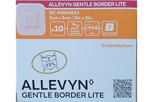 ALLEVYN Gentle Border Lite 5 x 5 cm skumverb. 10 st
