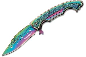 MAGNUM Böker Plus Unisex scyzoryk Rainbow Mermaid, wielokolorowy, 21,9 cm