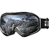 OutdoorMaster Maschera da Sci OTG Premium Unisex, Antiappannamento Maschera Snowboard, Protezione UV al 100% Occhiali da Sci,