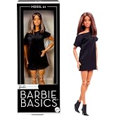 BARBIE BASICS&trade; Koleksiyon Moda Bebekler - Kumral Kısa Sa&ccedil;lı Barbie Basics koleksiyona uygun bebek, siyah elbisesi ve sivri bu