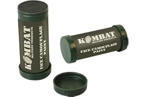 Kombat UK Lot de 3 tubes de peinture pour visage Camouflage militaire