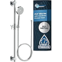 HammerHead Showers Dual Shower Head Combo, 8-Inch Rainfall & 3-Flow Handheld, Chrome, 2.5 GPM