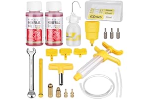 HQCM Freno de Disco hidráulico, Kit de Purga de Freno para Bicicleta hidráulica,Kit de Purga de Frenos de Bicicleta para Shimano, Magura, Tektro