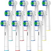 GENKENT Oral-B Braun ile Uyumlu Yedek Diş Fır&ccedil;ası Başlıkları, Oral B Yedek Başlıkları i&ccedil;in 12 Adet Profesyonel Elektrikli Diş