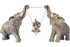 TOHLUCS Elephant Statue For Home Decor.Elephant Gifts For Women,Mom.Elephant Decor For Living Room,Office,Shelf Decorations.Elephant Figurines Bring Good Luck,Love.Elephant Table Centerpiece Ornaments.