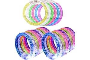 OCCOUMR Taekooki 18 stycken lysande armband, lysande armband barn blinkande armband, neonfestprylar för barnfödelsedagar, fes