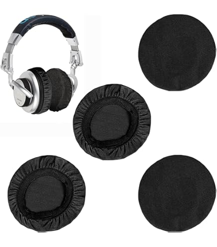 6 stuks rekbare hoofdtelefoon beschermhoes - Wasbare hoofdtelefoonbescherming voor headset, overtrek tegen vuil (Zwart, 6-8 cm (2,36-3,14 inch 6 stuks rekbare hoofdtelefoon beschermhoes - Wasbare hoofdtelefoonbescherming voor headset, overtrek tegen vuil (Zwart, 6-8 cm (2,36-3,14 inch