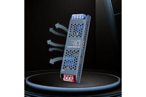 YOODI Transformador 220V a 12V 200W 16,6A Ultrafino LED Driver, Controlador de Voltaje Constante AC 220V a 12V Fuente de Alimentación para Tira de Bombillas y Luces de Interior