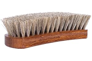 Kaps Cepillo para Zapatos, Calidad Premium, Cerdas de Pelo Natural, Limpiar Abrillantar Pulir (15cm length)