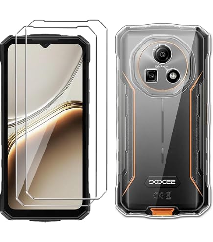 Xiangyun Custodia Trasparente Per Doogee Fire 6 Power: Cover In Silicone TPU Morbida + Pellicola Vetro Temperato Inclusa, Protezione Antiurto