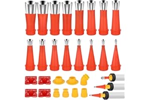 Hejo 27 Stück Edelstahl Dichtungsdüse, Silikon Abdichtung, Dichtmittel Abdichten Düsen, Dichtungsfinisher für für Tür- und Fensterverklebung, Außenwandverklebung, Glasverklebung