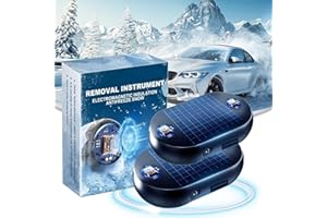CELESTIMINGLE 2pcs Electromagnetic Snow Removal, Car Winter Accessories, Portable Kinetic Molecular Heater, Anti-Freeze Electromagnetic Car Snow Removal Device, Microwave Molecular Deicing Instrument (F)